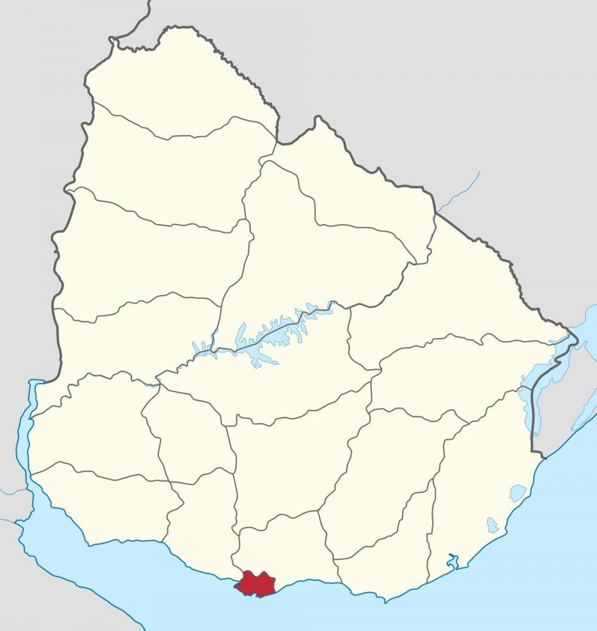 Harta e Uruguajit përshkruajë