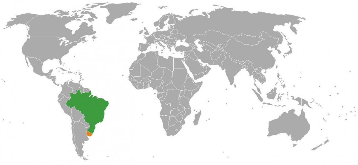Uruguaj vendndodhjen në hartë të botës