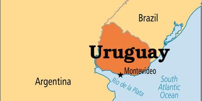 Uruguaj kapitale hartë