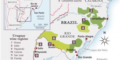 Harta e Uruguajit verë